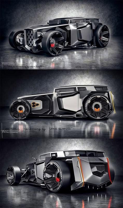 35 Unofficial Concept Car Designs You Will Wish Were Real Car Builds, Creative Car, Car Organization, Car Designs, Custom Muscle Cars, Car Aesthetic, Concept Car Design, Cool Sports Cars, Weird Cars