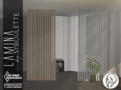 Sims 4 Wall Divider, Sims 4 Cc Wall Divider, Sims 4 Divider, Sims 4 Cc Room Divider, Sims 4 Room Divider, Sims 4 Cc Divider, Sims 4 Architecture Cc, Mirror Wall Panel, Furniture Cc