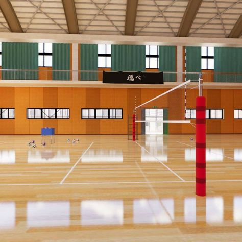 Karasuno Gym Background, Haikyuu Court Background, Volleyball Gymnasium, Haikyuu Volleyball Court Background, Haikyuu Volleyball Court, Volleyball Court Wallpaper, Haikyu Background, Volleyball Court Background, Haikyuu Background