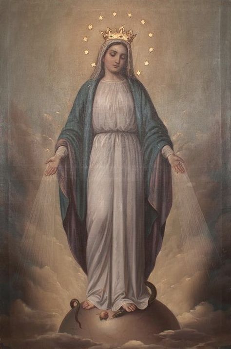 Mother Mary Pictures, Virgin Mary Art, Mother Mary Images, Blessed Mary, Images Of Mary, Queen Of Heaven, Jesus And Mary Pictures, Catholic Images, Ayat Alkitab