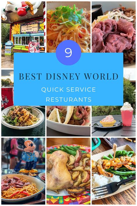 Find the best quicke service dining across Disney World parks and resorts. Aren't sure what quick service is? We'll explain that too! via @www.pinterest.com/secondstogo0224 Disney Quick Service Restaurants, Disney Meal Plan, Disney World Food 2024, Disney World Food 2023, Disney Dining Plan 2024 Snacks, Best Quick Service Disney World, Quick Service Disney World, Disney November, Magic Kingdom Quick Service