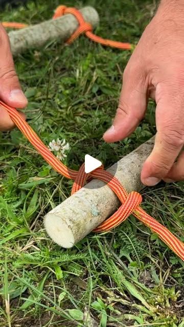 Sergio Outdoors on Instagram: "Survival Skills Lifehack: DIY Rope Ladder. #survival #camping #ideas #lifehacks #skills #outdoors #bushcraft #sergio_outdoors #forest" Diy Rope Ladder, Rope Ladder, Survival Camping, Camping Ideas, Survival Skills, Bushcraft, Make Your Day, Life Hacks, Make Your