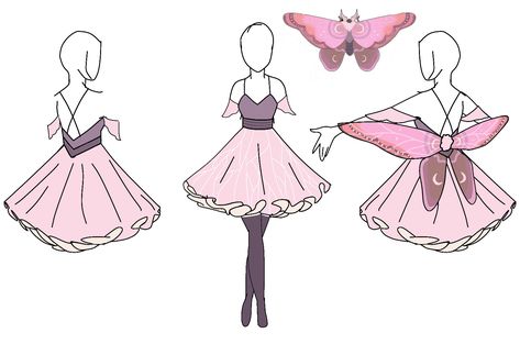 Unfortunately, the moth is not real, but this moth dresses pt1, im gonna come with more Moth Themed Outfit, Moth Cloak, Moth Clothes, Alexis Outfits, Moth Dress, Clothing Drawings, Cryptidcore Aesthetic, Maple Moth, Rosy Maple Moth