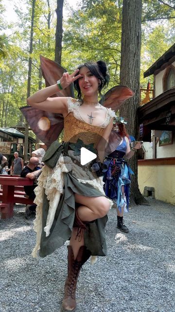 Minji Lee | Grwm to be a faerie for opening weekend of maryland renaissance festival! 💕 fairies and pirates are always my favorites to dress up as bc... | Instagram Adult Fairy Costume Diy, Pirate Fairy Costume, Adult Fairy Costume, Fairy Costume Diy, Pirate Fairy, Moth Wings, Fair Outfits, Moon Moth, Ren Fair