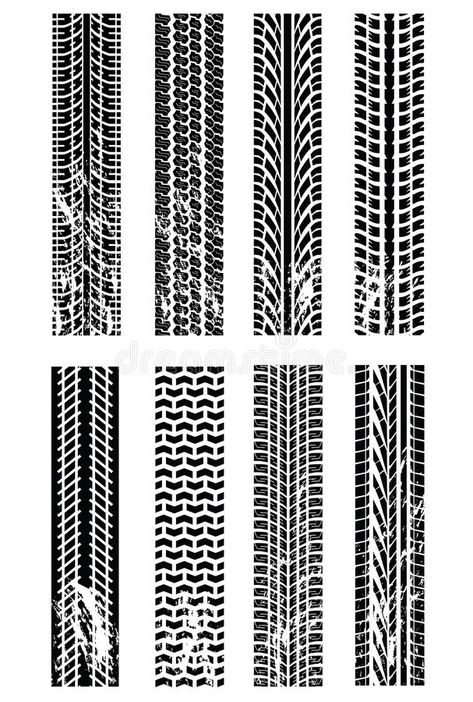 Various tyre tracks. Tyre track silhouettes with various treads , #Affiliate, #Tyre, #tracks, #tyre, #treads, #silhouettes #ad Tyre Tracks, Tire Texture, Tyre Tread, Band Tattoo Designs, Tire Tracks, All Terrain Tyres, Band Tattoo, Icon Set Vector, Card Templates