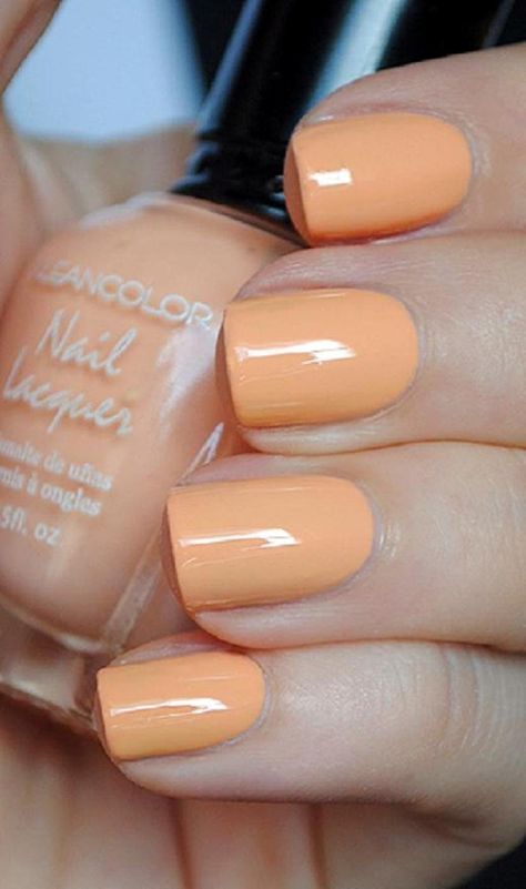 Klean Colors-Pastel Orange Pastel Orange Gel Nails, Short Light Orange Nails, Pastel Orange Acrylic Nails, Creamy Orange Nails, Pastel Orange Nails Peach, Pale Orange Nails, Pastel Orange Nails, Orange Creamsicle Nails, Light Orange Nails Peach