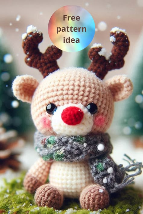 amigurumis navidad, christmas crochet patterns, navidad, Amigurumi Christmas Reindeer Reindeer Amigurumi Free Pattern, Crochet Christmas Animals, Reindeer Crochet Pattern Free, Crochet Reindeer Pattern Free, Reindeer Crochet, Crochet Christmas Patterns, Crochet Reindeer, Christmas Crochet Patterns Free, Amigurumi Christmas