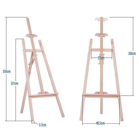 Drawing Stand, Display Exhibition, Diy Easel, Wood Phone Stand, Wood Projects Plans, Art Supplies Storage, Recycled Art Projects, Artist Easel, Wood Easel