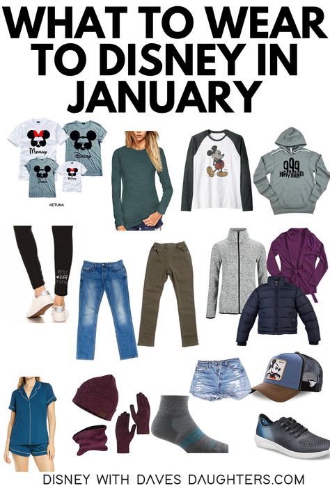 Disney In January, Disney World In January, Wear To Disney World, January Outfits, What To Wear To Disney, Magical Clothes, Disney Gear, Disney World Packing, Disney Outfits Women