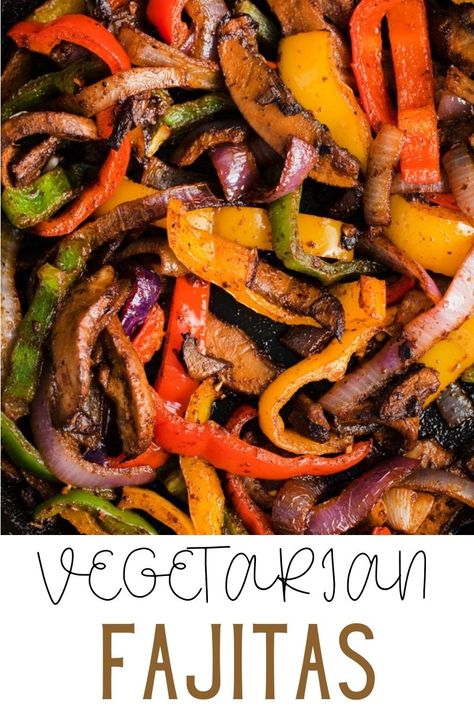 Fajitas Recipe Vegetarian, Fajita Recipe Vegan, Fajita Mushroom Recipe, Veg Fajitas Vegetarian Recipes, Portobello Mushroom Fajitas, Vegetarian Fajitas Recipe, Mexican Wraps Vegetarian, Fajita Recipe Vegetarian, Mushroom And Peppers Recipes