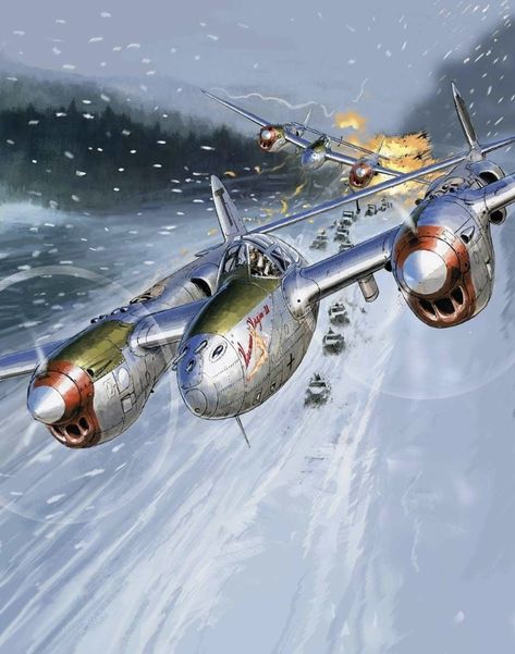 Tattoo Right Arm, P 38 Lightning, Fantasy Aircraft, Romain Hugault, P38 Lightning, The Art Of Flight, Ww2 Fighter Planes, Wisconsin Vacation, De Havilland Mosquito