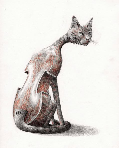 Explore Redmer Hoekstra's photos on Flickr. Redmer Hoekstra has uploaded 250 photos to Flickr. Animal Metamorphosis Art, Cat Cello, Animal Transformation, Redmer Hoekstra, Animal Music, Metamorphosis Art, Surealism Art, Ap Studio Art, Surreal Artwork