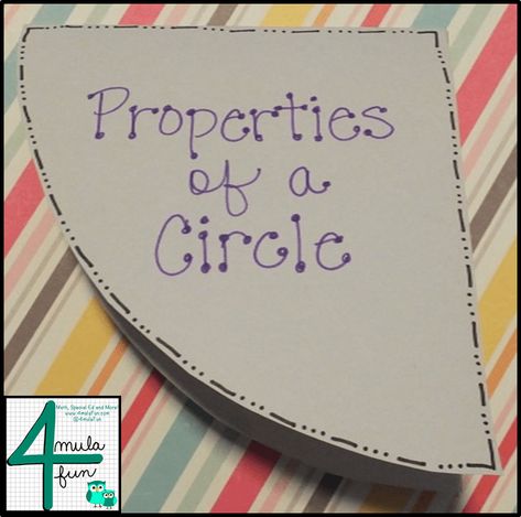 Properties of A Circle and a FREEBIE • Smith Curriculum and Consulting Circumference Of A Circle, Geometry Projects, Geometry Math, Math Foldables, Geometry Lessons, Teaching Geometry, Geometry High School, Math Notebook, Circle Math