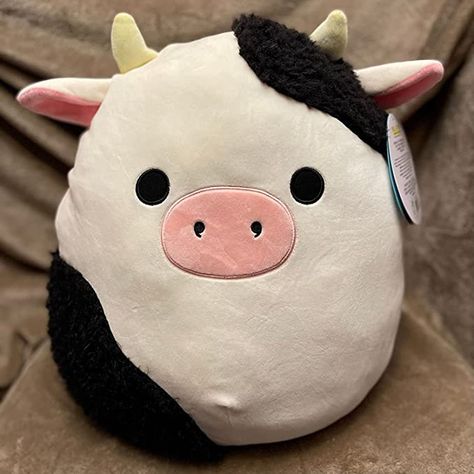 Squishmallow Collection, Cow Squishmallow, Weird Toys, Cow Toys, Cow Colour, Pillow Pals, Blue Cow, Modern Toys