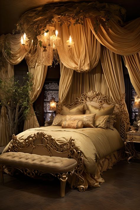 Kingdom Bedroom Aesthetic, Victorian Styled Bedroom, 1600s Interior, 1800s Bedroom Aesthetic, Halloween Decorations Indoor Bedroom, Victorian Era Bedroom, Vintage Victorian Bedroom, Labyrinth Room, 1800s Bedroom