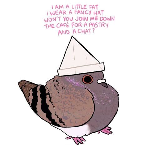 Pigeon, Cute Stuff, Art Stuff, Cute Things, Drawing Ideas, Cute Art, Art Inspo, Funny Stuff, To Draw