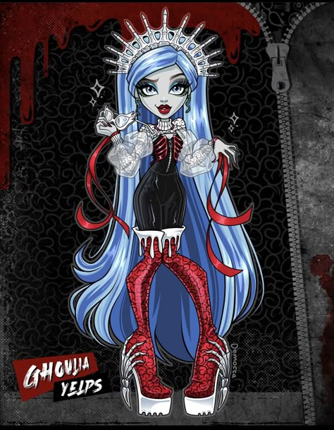 Monster High Ghoulia, Ghoulia Yelps, Arte Monster High, Monster High Pictures, Moster High, Catty Noir, Draw Illustration, Love Monster, Monster High Art