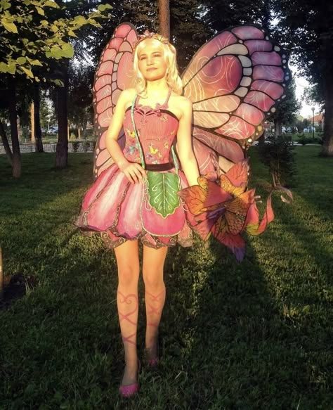 Barbie A Fairy Secret Dress, Barbie Mariposa Costume, Barbie Fairytopia Cosplay, Barbie Fairy Costume, Barbie Movies Costume, Barbie Fairytopia Costume, Fairytopia Costume, Barbie Movie Costumes, Barbie Cosplay