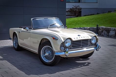 TRIUMPH TR4A IRS #KONI #KONIExperience #KONIImproved Triumph Tr4, Triumph Motor, Triumph Cars, Veteran Car, Bmw Classic Cars, Vintage Sports Cars, Top Luxury Cars, Bmw Classic, British Sports Cars