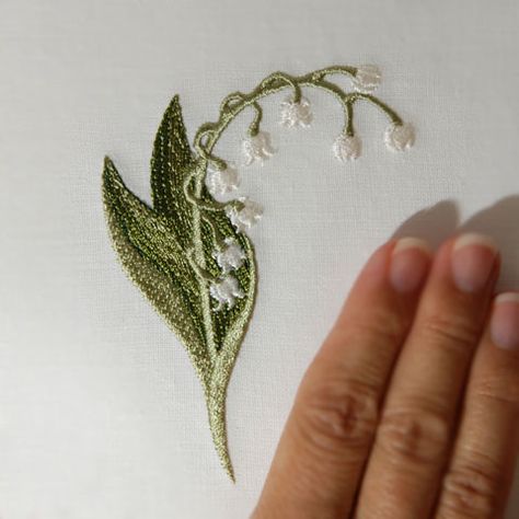 Embroidered Lily, Darning Embroidery, Idle Hands, Leather Embroidery, Embroidery Bracelets, Punch Needle Embroidery, Embroidery Hand, Silk Ribbon Embroidery, Crazy Quilt