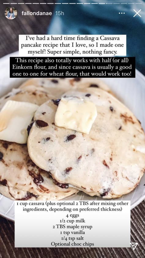 Cassava Pancakes, Cassava Flour Pancakes, Pro Metabolic, Metabolic Diet Recipes, Ancestral Nutrition, Metabolism Foods, Flour Pancakes, Chai Recipe, Cassava Flour