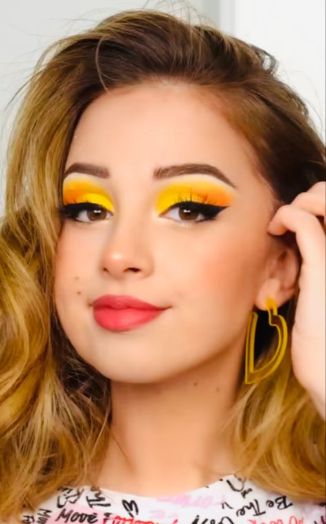 Full video on youtube @denitslava Denitslava Makeup, Skz Funny, Yellow Makeup, Summer Yellow, Eye Makeup Art, Makeup Art, Makeup Looks, Eye Makeup, Makeup