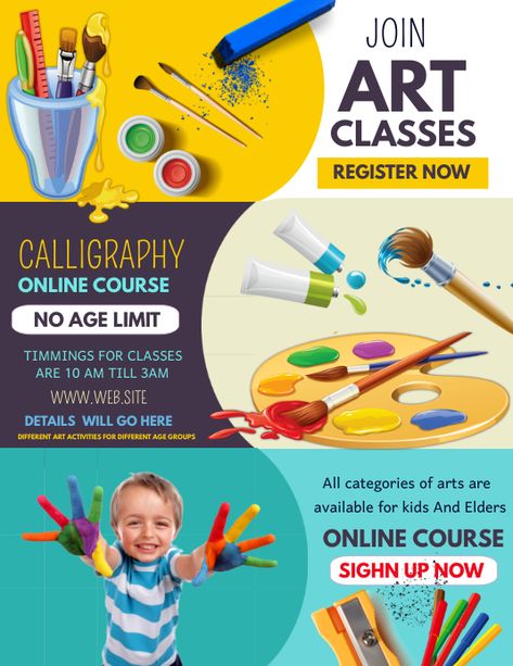 Class Poster Design, Class Template, Art Class Posters, Classe D'art, Template Art, Event Poster Template, Presentation Board Design, Class Poster, Event Posters