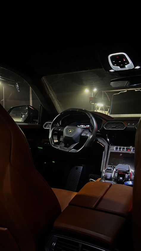 Lamborghini Urus Interior, Lamborghini Interior, Cars Aesthetic, Lamborghini Urus, Beach At Night, Lux Cars, Driving Photography, Instagram Photo Editing, Marble And Gold