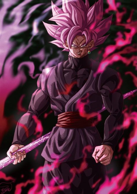 Dark Goku, Goku Black Ssj, Evil Goku, Super Saiyan Rose, Dragon Ball Wallpaper Iphone, Goku Wallpaper, Black Goku, Dragon Ball Painting, Dragon Ball Super Wallpapers