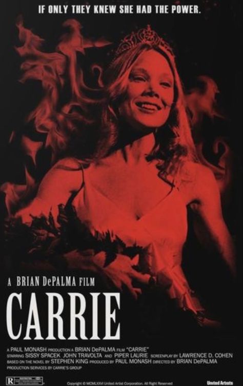 My Fav Movies, Carrie Movie, Famous Movie Posters, Terror Movies, Edit Inspiration, Iconic Movie Posters, Series Poster, Best Movie Posters, Film Horror