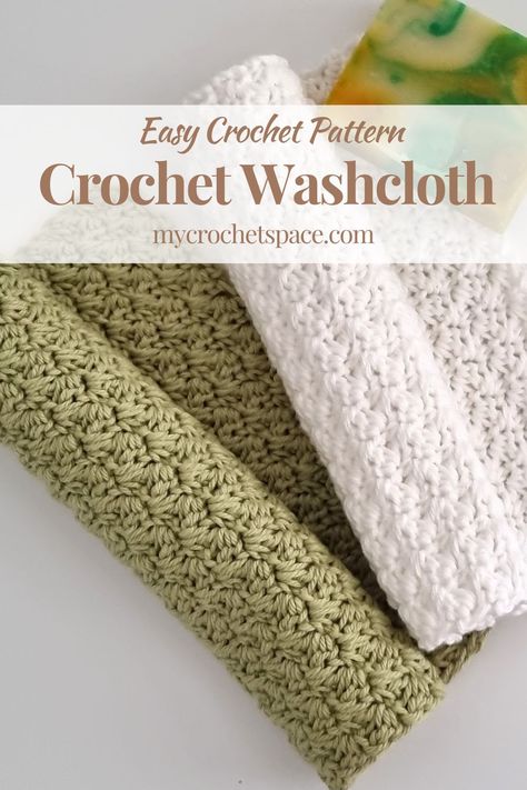 Crochet Easy Washcloth - Free Pattern Crochet Washcloth Free Pattern, Crochet Washcloth Free, Crochet Dish Cloth Free Pattern, Crochet Washcloths, Crochet Washcloth Pattern, Design Kitchen Ideas, Chunky Crochet Blanket, Dishcloth Crochet Pattern, Washcloth Pattern