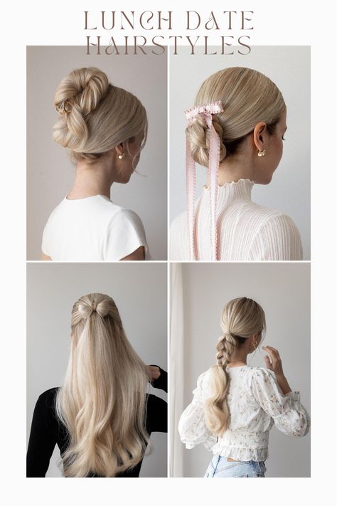 Lunchtime Glam: Hairstyle Inspiration for Your Midday Date 31 Dutch Braid Bun, Fish Tail Side Braid, French Braid Buns, Glam Hairstyle, Fishtail French Braid, Date Hairstyles, Messy Ponytail, Lace Braid, Protective Hairstyle