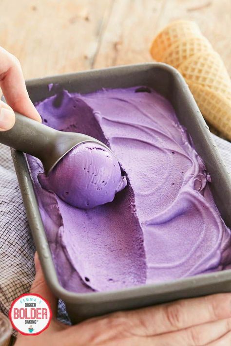 Homemade Condensed Milk, Ube Ice Cream, Ube Recipes, Ice Cream Recipes Machine, Easy Homemade Ice Cream, Filipino Food Dessert, Bigger Bolder Baking, Fantasy Food, Baking Cookbooks