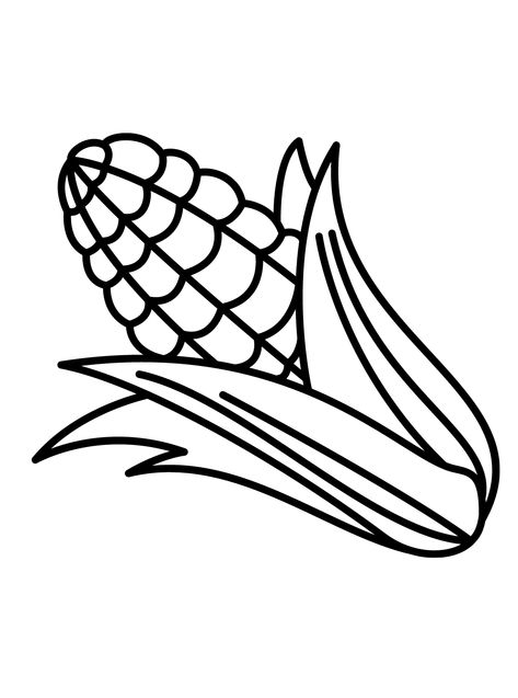 Corn - Lol Coloring Pages Cartoon Corn Drawing, Corn Drawing Simple, Indian Corn Painting, Corn Coloring Page, Corn Clipart, Lol Coloring Pages, Lol Coloring, Corn, Coloring Pages