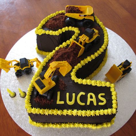 Construction Party Cakes, Γενέθλια Mickey Mouse, Digger Cake, Construction Birthday Cake, Construction Theme Birthday Party, Construction Cake, Truck Cakes, 2 Birthday Cake, Construction Birthday Parties