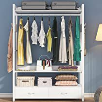 Check this out! Wardrobe Shelving, Shelves Closet, Standing Closet, Clothes Shelves, Rack Shelves, Closet Organizer With Drawers, Clothing Wardrobe, Free Standing Closet, Heavy Duty Clothes Rack