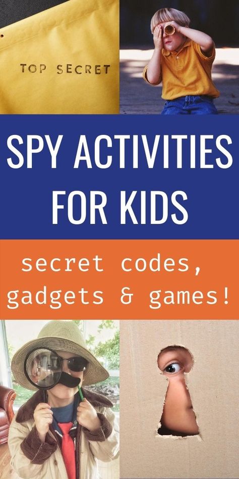 Secret Agent Games For Kids, Kids Spy Activities, Detective Stem Activities, Spy Week Activities, Spy Camp Activities For Kids, Spy Themed Activities For Kids, Kids Detective Activities, Kids Spy Party, Spy Party For Kids