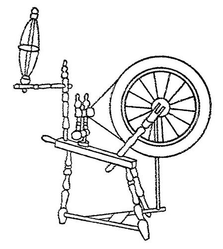 . Spinning Wheel Tattoo, Wheel Drawing, Sashiko Tutorial, Coloring Patterns, Embroidery Things, Wheel Tattoo, Vintage Embroidery Transfers, Spinning Wheels, Redwork Embroidery