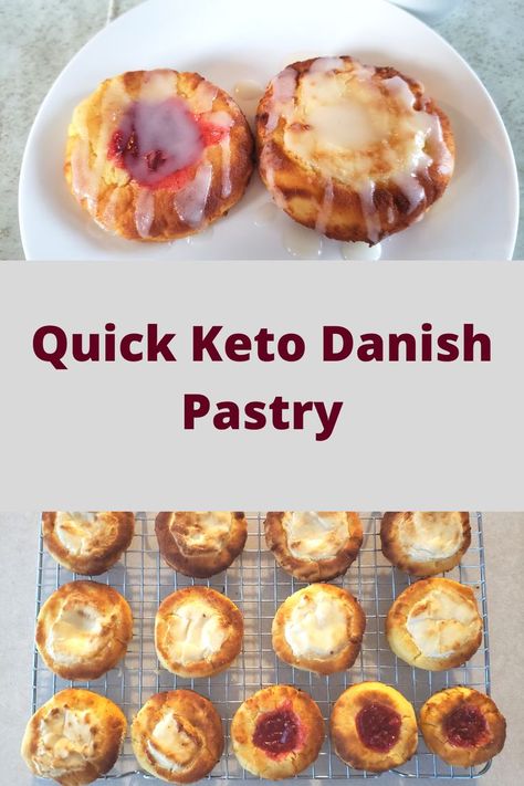 Keto Danish, Keto Diet Results, Keto Diet List, Keto Diet Breakfast, Easy Keto Recipes, Simple Keto, Danish Pastry, Keto Dessert Easy, Low Carb Sweets