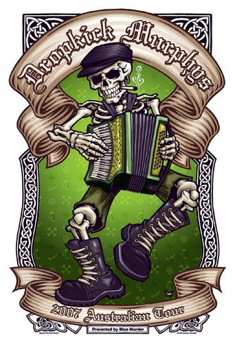 The Dropkick Murphys Concert Poster by Daymon Greulich. #music #gigposters #posterart #artwork #musicart http://www.pinterest.com/TheHitman14/music-poster-art-%2B/ Punk Rock Bands Posters, Murderdolls Poster, Metal Concert Poster, Misfits Poster Vintage, Irish Punk, Concert Design, Band Artwork, Hippie Rock, Dropkick Murphys