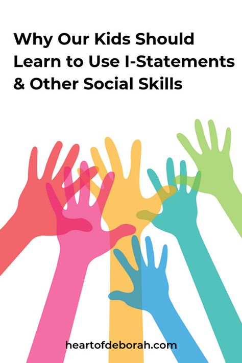 I Statements Versus You Statements: The Powerful Difference! I Feel Statements, I Statements, Conflict Resolution Skills, Big Feelings, I Am Statements, Social Emotional Skills, Deeper Conversation, Teaching Children, Emotional Skills