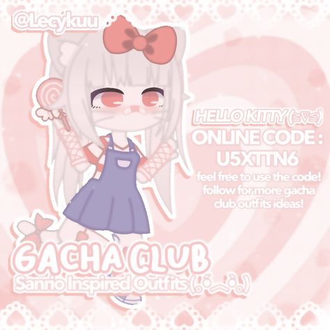 Cinnamoroll Gacha Club, Sanrio Gacha, Outfits Gacha Club, Hello Kitty Outfits, Kawaii Gacha, Gacha Life Outfits, Circus Characters, Beach Icon, Roblox T Shirts