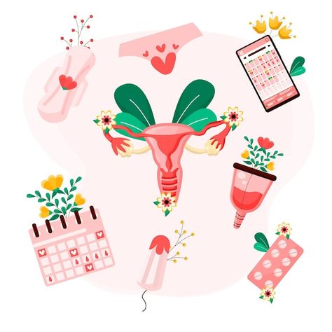 Messages Instagram, Female Reproductive System, Prenatal Care, Reproductive System, Pink Petals, Women Health, Free Illustrations, Pink Ribbon, Color Set