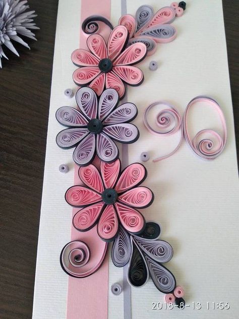 90th Birthday Card, Quilling Birthday Cards, Card Quilling, Quilling Flower Designs, Neli Quilling, Paper Quilling Tutorial, Paper Quilling For Beginners, Paper Quilling Flowers, Paper Quilling Cards