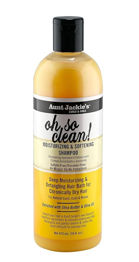 12 fl oz of Aunt Jackie's Oh So Clean Moisturizing & Softening Shampoo Jackie Oh, Back To School Needs, Natural Hair Curls, Moisturizing Hair, School Needs, Natural Conditioner, In My 20s, Hair Strands, Hair Curls