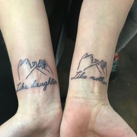 Mum And Daughter Tattoo, Mommy Daughter Tattoos, Infected Tattoo, Broken Rose, Small Wave Tattoo, Fonts Tattoo, Mom Daughter Tattoos, Small Matching Tattoos, Tattoo Family