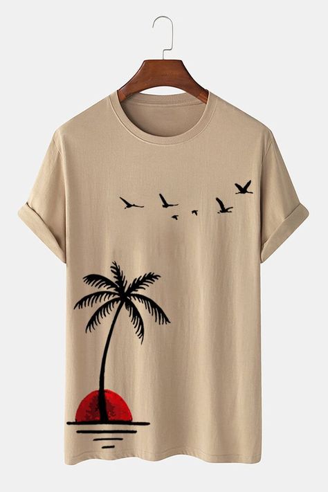 Cool Shirt Designs, Creative T Shirt Design, Trendy Shirt Designs, Tshirt Printing Design, Tree Landscape, Best T Shirt Designs, T Shirt Painting, Shirt Design Inspiration, Shirt Print Design