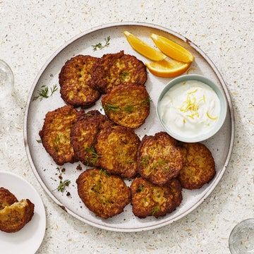 Lemon Yogurt Recipe, Potato Fritters, Potato Patties, Yogurt Recipe, Persian Cuisine, Lemon Yogurt, Yogurt Recipes, Most Popular Recipes, Christmas Appetizers