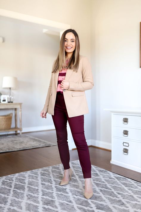 One Week of Work Outfits with LOFT - Pumps & Push Ups Week Of Work Outfits, Casual Pink Outfits, Business Casual Pink, Work Event Outfit Evening, Work Event Outfit, Event Outfit Ideas, 21 Outfits, Classic Work Outfits, Loft Outfits