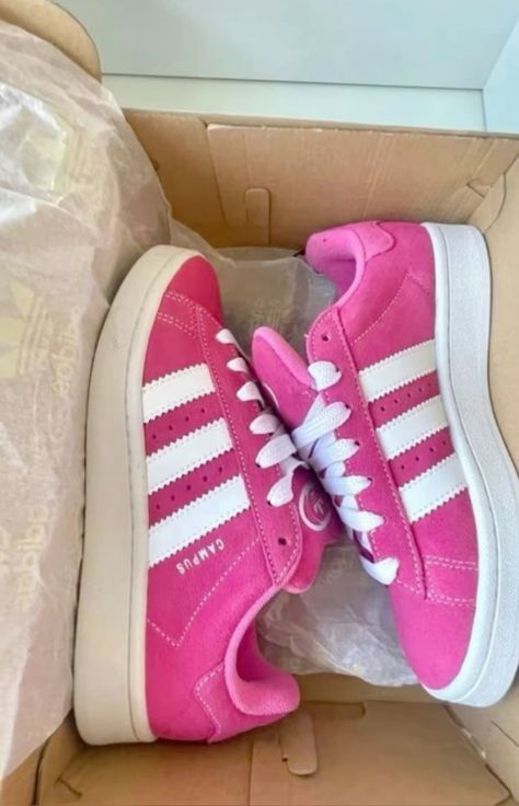 Adidas Campus Shoes, Campus Shoes, Rose Adidas, Pretty Sneakers, Pink Campus, Pink Vans, Fresh Shoes, Fashion Mood Board, Hype Shoes